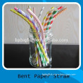 FDA Party Drinking Paper Bend Straws with different size and color